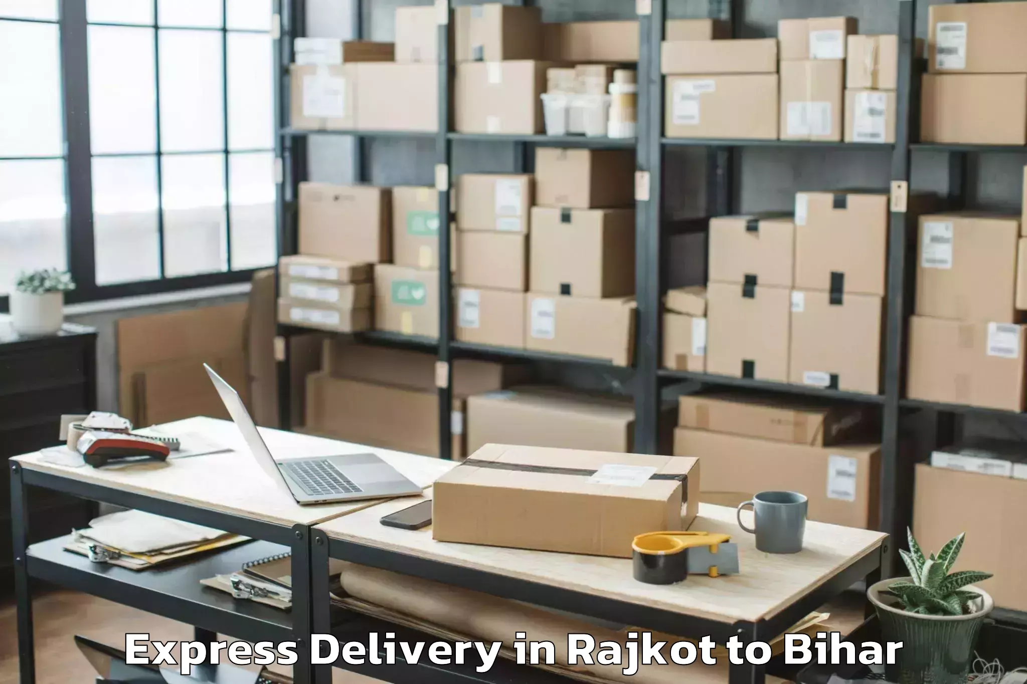 Get Rajkot to Bhinder Express Delivery